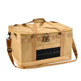 Maxbell Camping Storage Bag Waterproof Traveling Carrier Bag Picnic Cookware Utensil Khaki and Hard