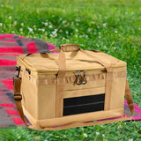 Maxbell Camping Storage Bag Waterproof Traveling Carrier Bag Picnic Cookware Utensil Khaki and Hard