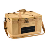 Maxbell Outdoor Camping Storage Bag Picnic Outdoor Sports Hiking Tableware Organizer Khaki and Hard