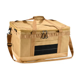 Maxbell Outdoor Camping Storage Bag Picnic Outdoor Sports Hiking Tableware Organizer Khaki and Hard