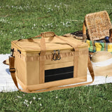 Maxbell Outdoor Camping Storage Bag Picnic Outdoor Sports Hiking Tableware Organizer Khaki and Hard