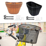 Maxbell Bicycle Basket Pannier Front Bike Basket for Picnic Grocery Shopping Camping brown