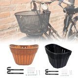 Maxbell Bicycle Basket Pannier Front Bike Basket for Picnic Grocery Shopping Camping brown