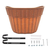 Maxbell Bicycle Basket Pannier Front Bike Basket for Picnic Grocery Shopping Camping brown