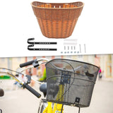 Maxbell Bicycle Basket Pannier Front Bike Basket for Picnic Grocery Shopping Camping brown
