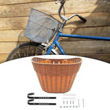 Maxbell Bicycle Basket Pannier Front Bike Basket for Picnic Grocery Shopping Camping brown