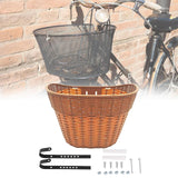 Maxbell Bicycle Basket Pannier Front Bike Basket for Picnic Grocery Shopping Camping brown