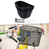 Maxbell Bicycle Basket Pannier Front Bike Basket for Picnic Grocery Shopping Camping black