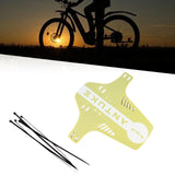 Maxbell Mountain Bike Fender Easy Installation Mudflap for Road Bikes Outdoor Riding Yellow
