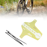 Maxbell Mountain Bike Fender Easy Installation Mudflap for Road Bikes Outdoor Riding Yellow