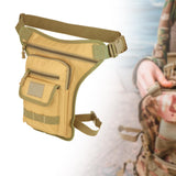 Maxbell Drop Leg Bag Fashion and Stylish Thigh Drop Leg Bag for Riding Hiking Travel Khaki