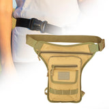 Maxbell Drop Leg Bag Fashion and Stylish Thigh Drop Leg Bag for Riding Hiking Travel Khaki
