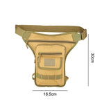 Maxbell Drop Leg Bag Fashion and Stylish Thigh Drop Leg Bag for Riding Hiking Travel Khaki