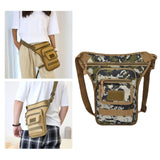 Maxbell Drop Leg Bag Fashion and Stylish Thigh Drop Leg Bag for Riding Hiking Travel Green Camo