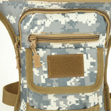 Maxbell Drop Leg Bag Fashion and Stylish Thigh Drop Leg Bag for Riding Hiking Travel Gray Camo