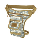 Maxbell Drop Leg Bag Fashion and Stylish Thigh Drop Leg Bag for Riding Hiking Travel Gray Camo