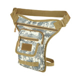 Maxbell Drop Leg Bag Fashion and Stylish Thigh Drop Leg Bag for Riding Hiking Travel Gray Camo