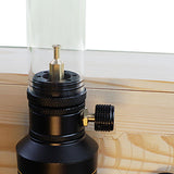 Maxbell Camping Gas Lantern Versatile Adjustable Gas Lamp for Picnic Hiking Climbing Black