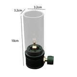 Maxbell Camping Gas Lamp Candlelight Lantern Tent Lamp for Backpacking Picnic Travel Dark Green Lamp