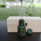 Maxbell Camping Gas Lamp Candlelight Lantern Tent Lamp for Backpacking Picnic Travel Dark Green Lamp