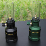 Maxbell Camping Gas Lamp Candlelight Lantern Tent Lamp for Backpacking Picnic Travel Dark Green Lamp