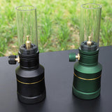 Maxbell Camping Gas Lamp Candlelight Lantern Tent Lamp for Backpacking Picnic Travel Dark Green Lamp