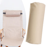 Maxbell Folding Chair Pillow Portable Beach Chair Cushion for Camping Garden Outdoor Beige