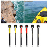Maxbell Fish Gaff Hook Ergonomic Grip Bass Fishing Tools Carbon Squid Gaff Equipment Black 3 Meter