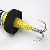 Maxbell Fish Gaff Hook Ergonomic Grip Bass Fishing Tools Carbon Squid Gaff Equipment Black 5 Meter