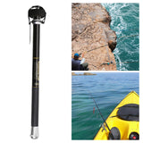 Maxbell Fish Gaff Hook Ergonomic Grip Bass Fishing Tools Carbon Squid Gaff Equipment Black 5 Meter