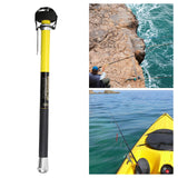 Maxbell Fish Gaff Hook Ergonomic Grip Bass Fishing Tools Carbon Squid Gaff Equipment Yellow 5 Meter