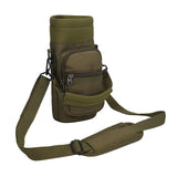 Maxbell Water Bottle Carrier Bag Pocket for Traveling Backpacking Outdoor Activities Deep Green