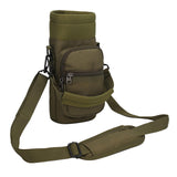 Maxbell Water Bottle Carrier Bag Pocket for Traveling Backpacking Outdoor Activities Deep Green