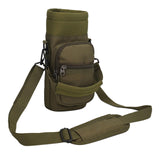 Maxbell Water Bottle Carrier Bag Pocket for Traveling Backpacking Outdoor Activities Deep Green