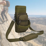 Maxbell Water Bottle Carrier Bag Pocket for Traveling Backpacking Outdoor Activities Deep Green