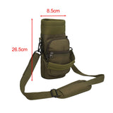 Maxbell Water Bottle Carrier Bag Pocket for Traveling Backpacking Outdoor Activities Deep Green