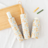 Maxbell Folding Umbrella Portable Travel Umbrella for Outdoor Activities Trips Beach Tri Fold Umbrella