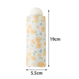 Maxbell Folding Umbrella Portable Travel Umbrella for Outdoor Activities Trips Beach Five Fold Umbrella