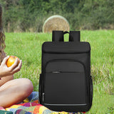 Maxbell Insulated Backpack Accessories Large Traveling Bag for Shopping Picnic Women Black