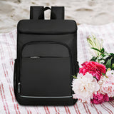 Maxbell Insulated Backpack Accessories Large Traveling Bag for Shopping Picnic Women Black
