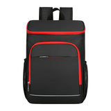 Maxbell Insulated Backpack Accessories Large Traveling Bag for Shopping Picnic Women Black Red