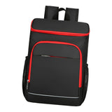 Maxbell Insulated Backpack Accessories Large Traveling Bag for Shopping Picnic Women Black Red