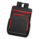 Maxbell Insulated Backpack Accessories Large Traveling Bag for Shopping Picnic Women Black Red