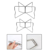 Maxbell Folding Cooler Stand Metal Foldable Stand Rack Frame for Cooking Camping BBQ L