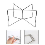 Maxbell Folding Cooler Stand Metal Foldable Stand Rack Frame for Cooking Camping BBQ L