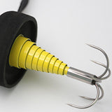 Maxbell Fishing Gaff Hook Carbon Sturdy Gaff 19.68ft Telescopic Rock Fishing Boating Yellow 6 meter
