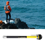 Maxbell Fishing Gaff Hook Carbon Sturdy Gaff 19.68ft Telescopic Rock Fishing Boating Yellow 6 meter