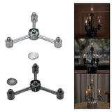 Maxbell 1 to 4 Outdoor Gas Tank Adapter Camping Equipment Leakproof Gas Lamp Adapter gray