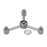 Maxbell 1 to 4 Outdoor Gas Tank Adapter Camping Equipment Leakproof Gas Lamp Adapter gray