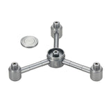 Maxbell 1 to 4 Outdoor Gas Tank Adapter Camping Equipment Leakproof Gas Lamp Adapter gray